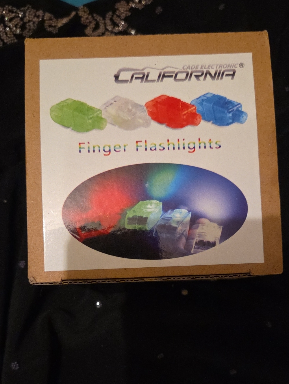 Finger Flashlights Pack — Green, Clear, Red, Blue